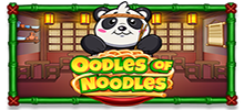 Montones de fideos<br/>
<br/>
Libera el chef que llevas dentro en Ooodles of Noodles<br/>
<br/>
Ooodles of Noodles está preparando una tormenta, con giros gratis y multiplicadores de hasta 10x que ofrecen a los jugadores un delicioso potencial de ganancias en esta tragamonedas de 5×3.<br/>
<br/>
Sabrosos símbolos en forma de aguacates, chiles y champiñones adornan los carretes, y tres o más símbolos aparecen uno al lado del otro otorgando una ganancia. Cinco tazones de fideos en la cinta transportadora debajo de los carretes tienen cada uno un premio aleatorio o un valor de giros gratis. Cuando aparece el símbolo del Panda, recopila los valores de los cinco tazones de fideos, ¡lo que otorga ganancias de hasta 5100 veces la apuesta!<br/>
<br/>
Qué esperar:<br/>
<br/>
Cada vez que se forma una combinación ganadora, el símbolo que paga menos se elimina y el juego vuelve a girar. Si se producen siete dobles giros consecutivos, se activa la función de giros gratis y todas las ganancias se multiplican por 2x.<br/>
Obtener tres, cuatro o cinco símbolos Scatter también activa la ronda de giros gratis, otorgando 10, 15 o 20 giros respectivamente. Durante el bono, sólo los cinco símbolos que más pagan están presentes en los carretes.<br/>
Al alcanzar tres símbolos Scatter durante los giros gratis, se reactiva la función y se otorgan siete giros adicionales.